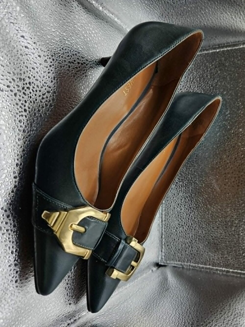 Nine West Green Kitten Heel